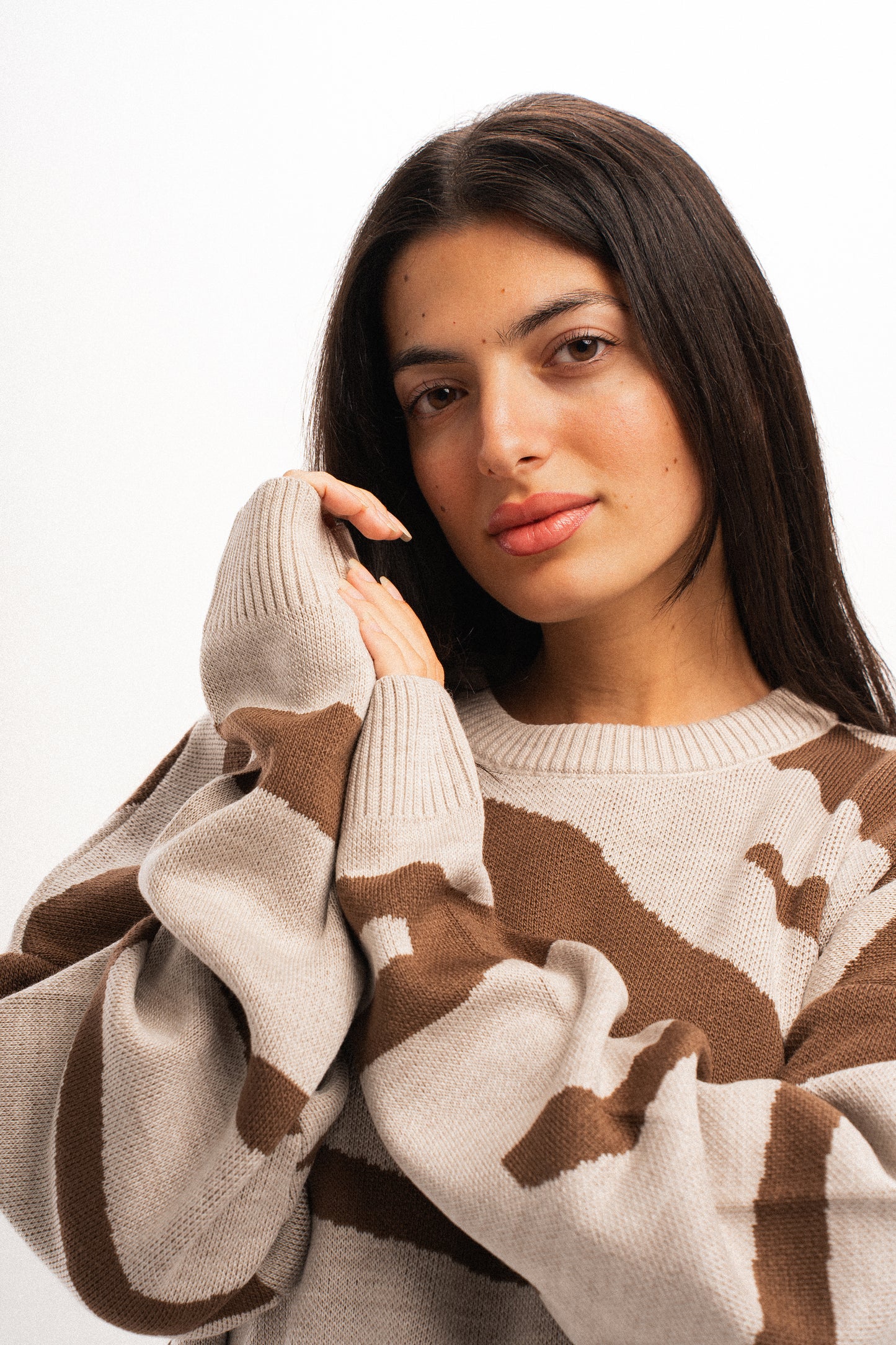 Duo Sweater in Choco