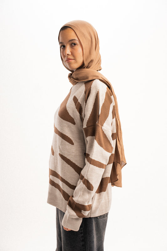 Duo Sweater in Choco