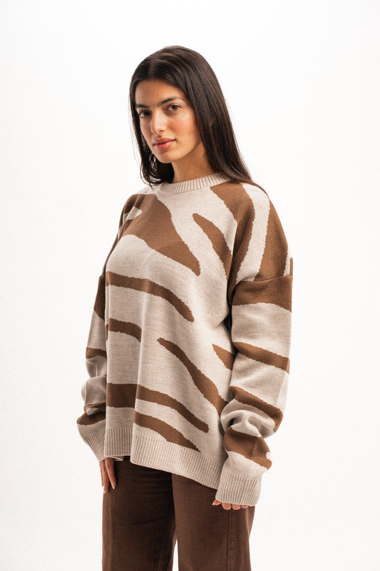 Duo Sweater in Choco